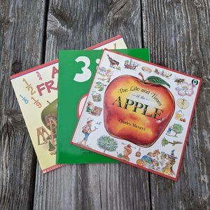 Children's Apple Themed Books Bundle Set of 3